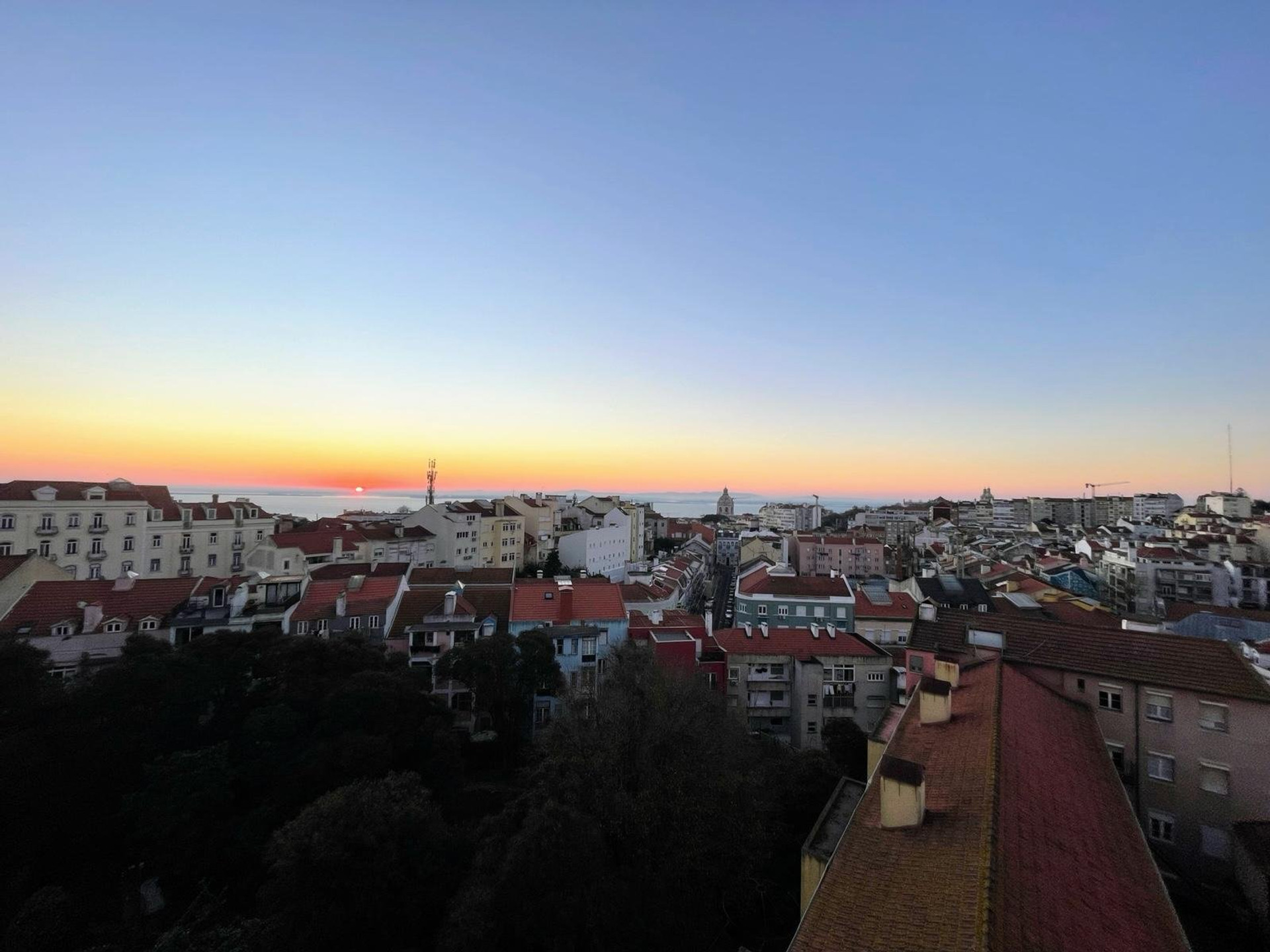 Sunrise from the balcony 