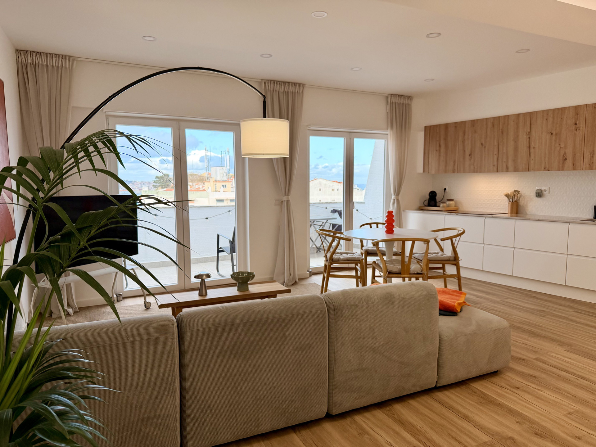 Open plan living kitchen dining
