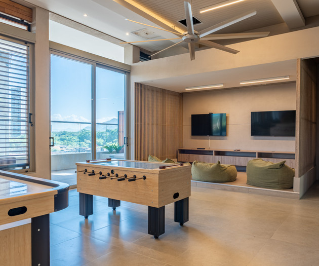 Game room with foosball
