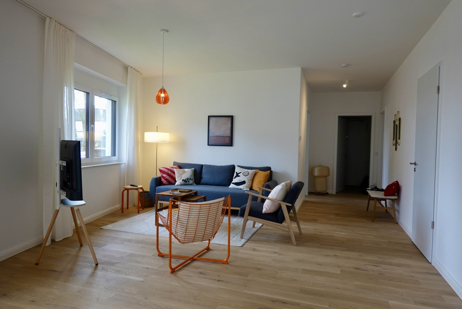 Bright living room open plan