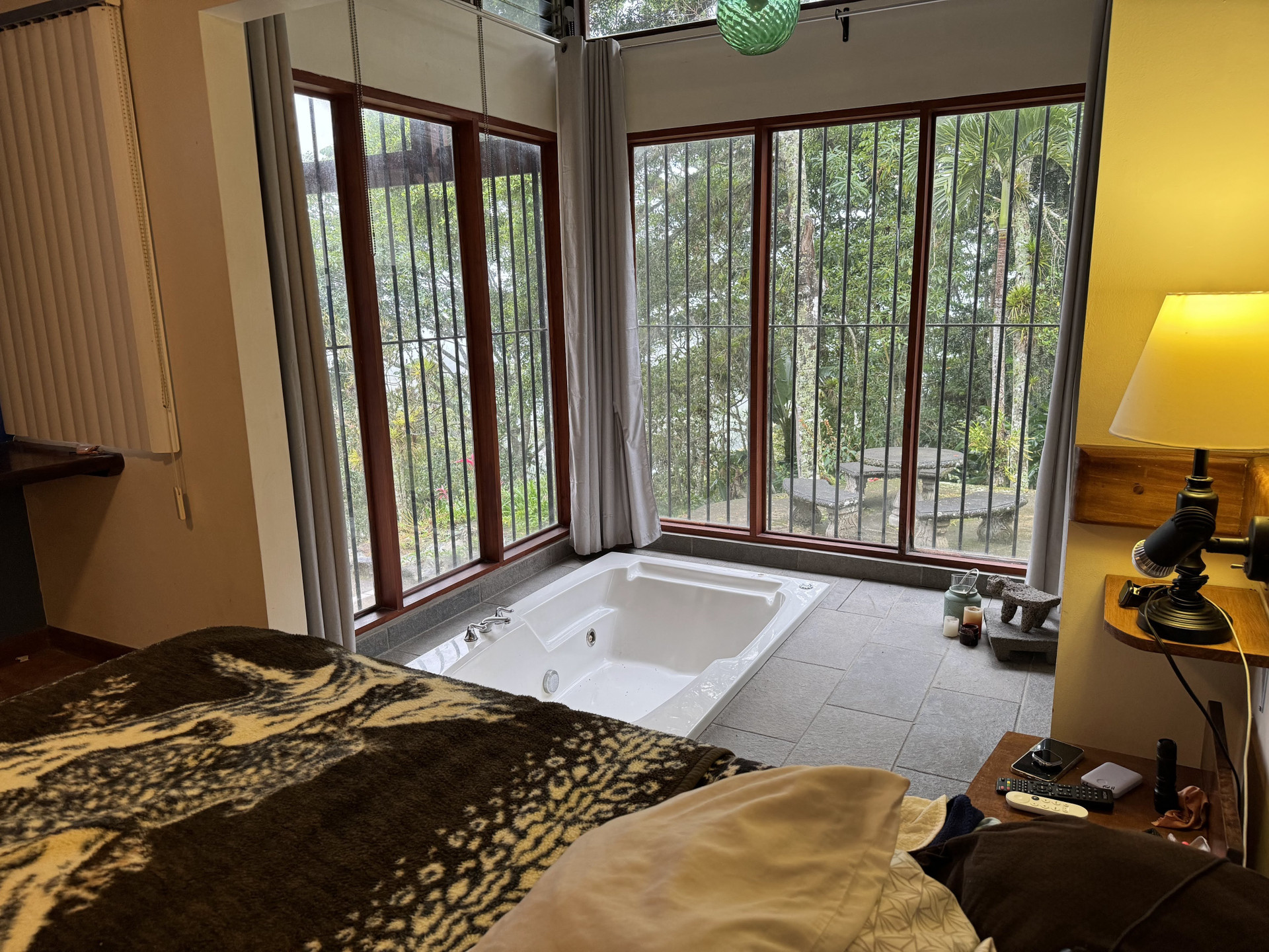 Master bedroom with jacuzzi tub