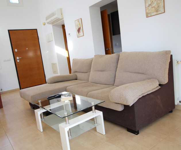 Living room with comfy sofa