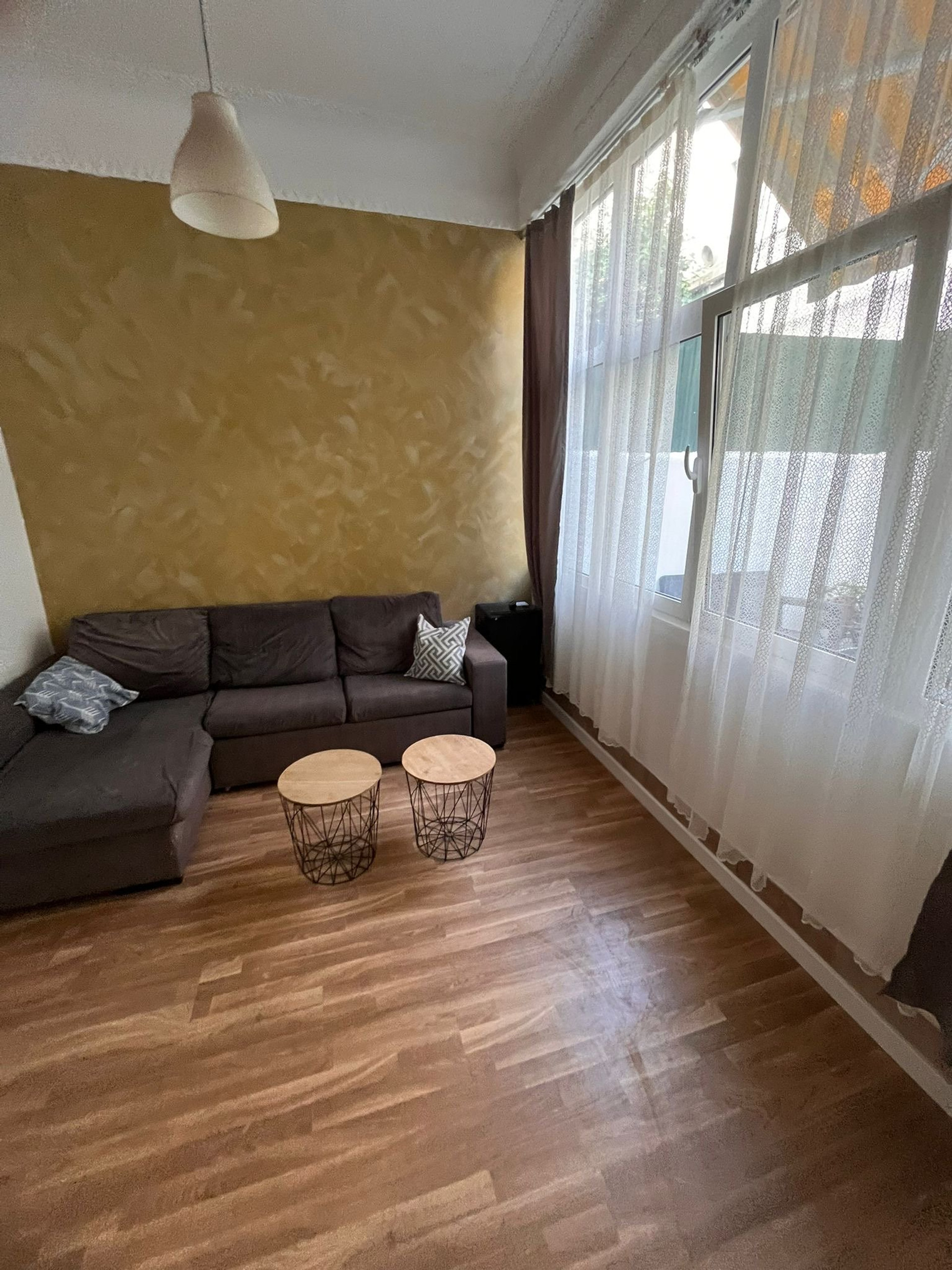 Living room sofa garden window