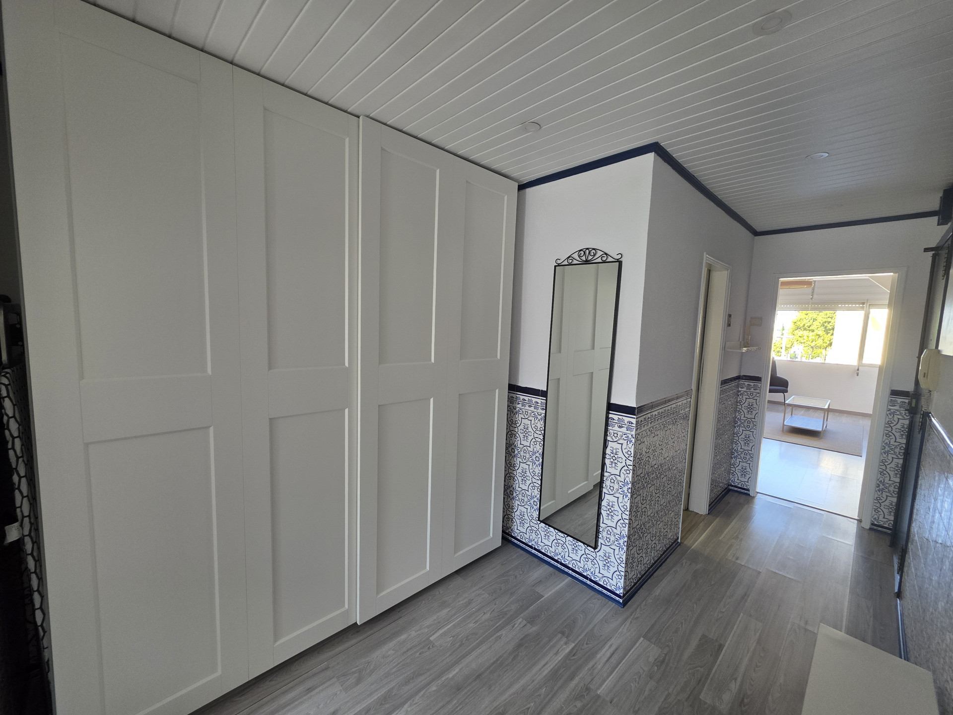 Bedroom with built-in wardrobes