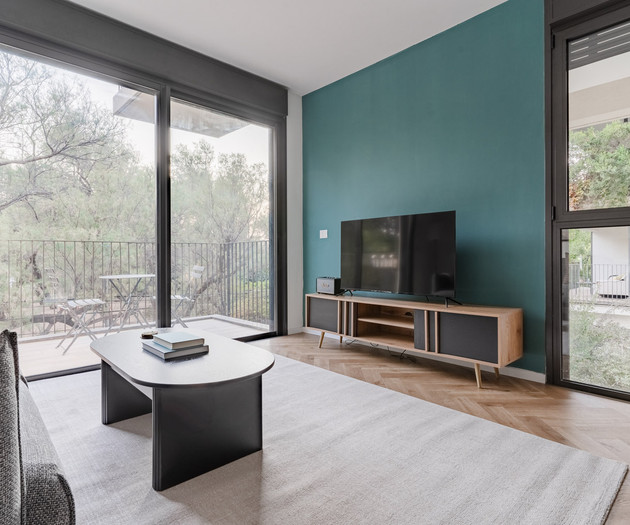 Blueground |Ramat HaHayal,Garden view, Balcony -29