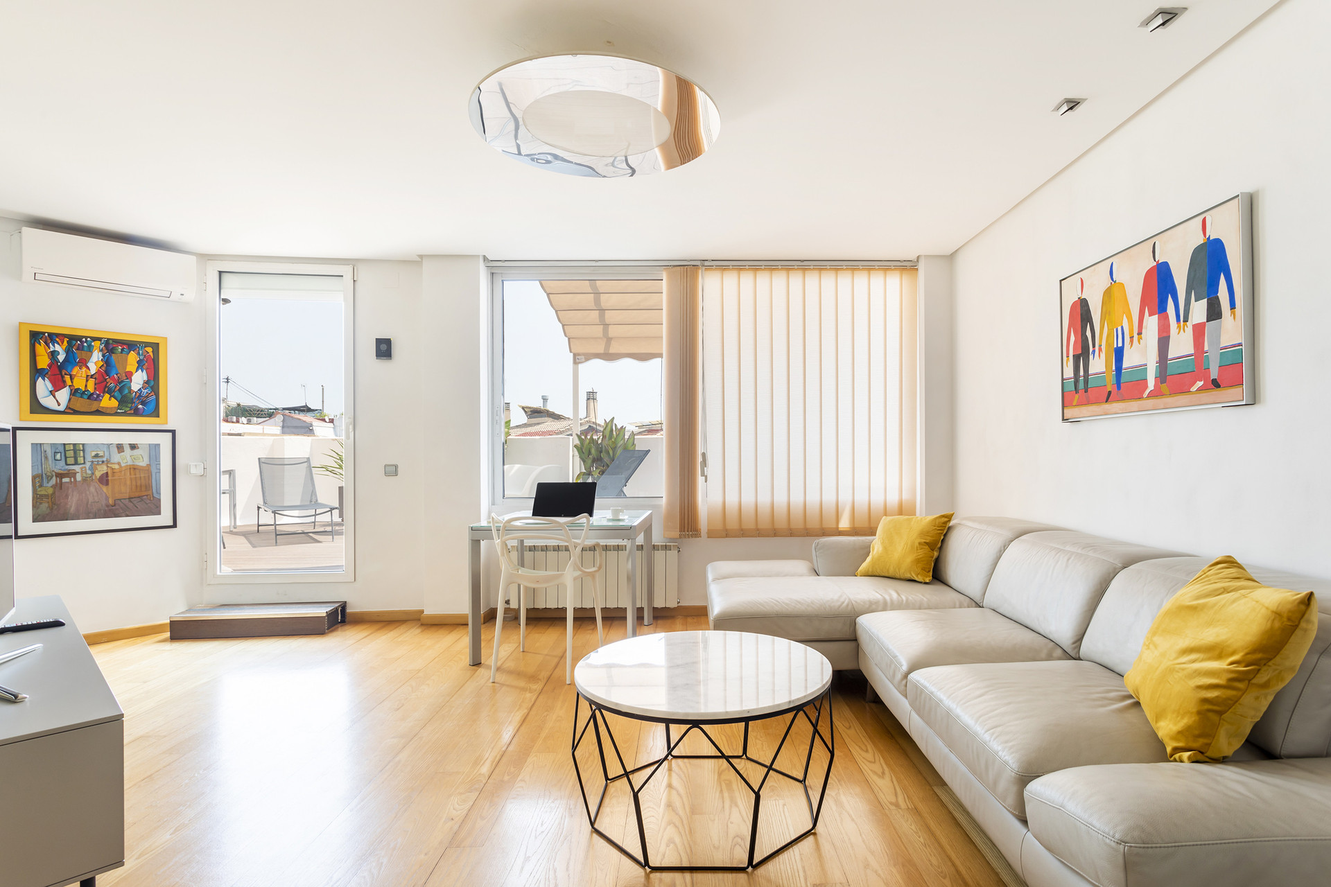 Spacious living area.