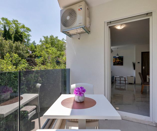 Balcony with AC unit view
