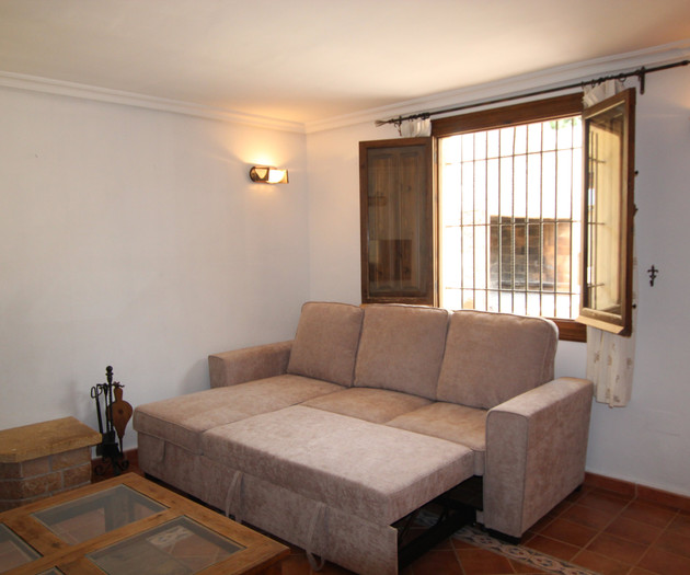 Living room sofa area