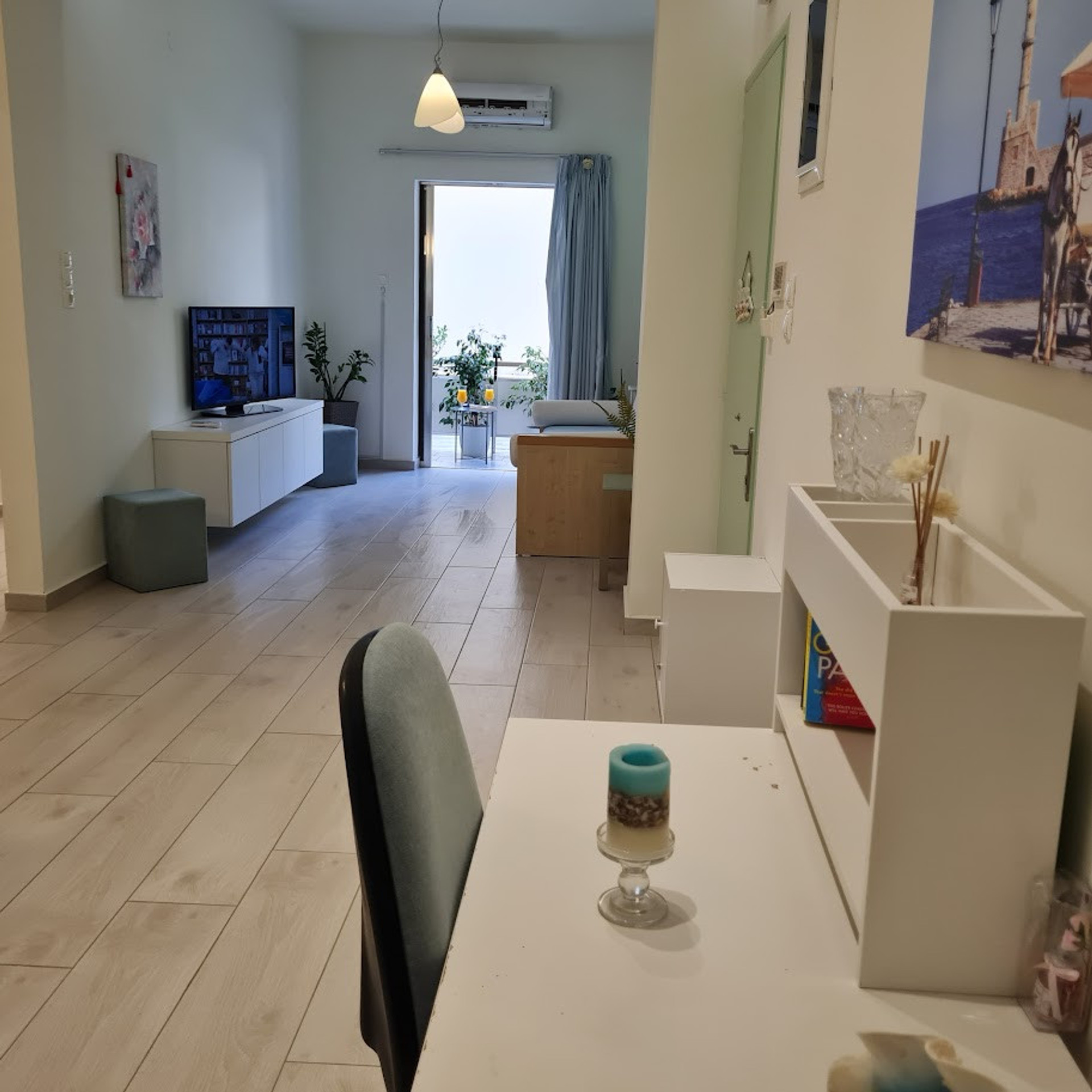 office and living room