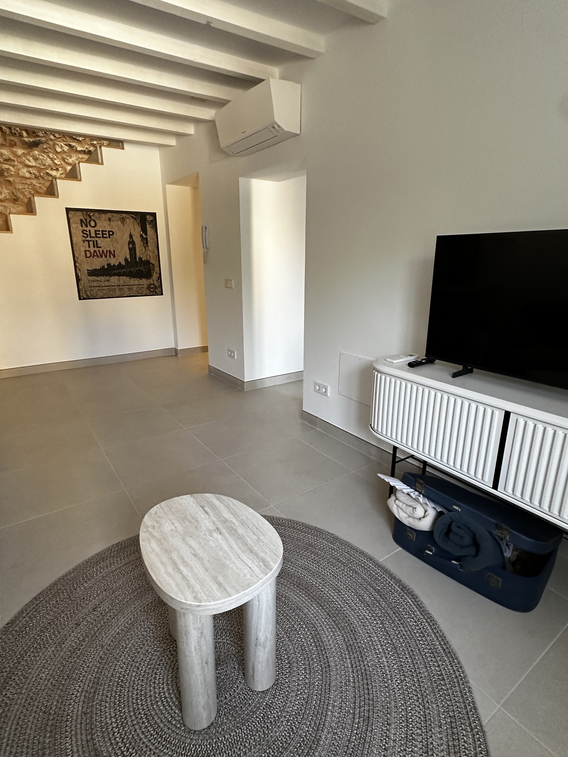 Living room with TV console