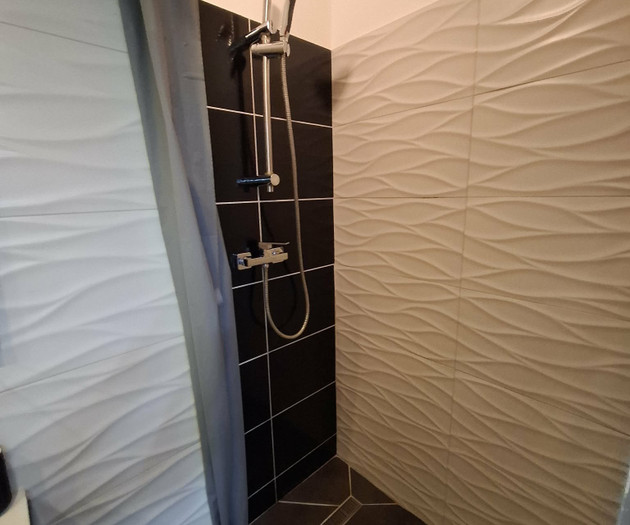 Shower area close-up