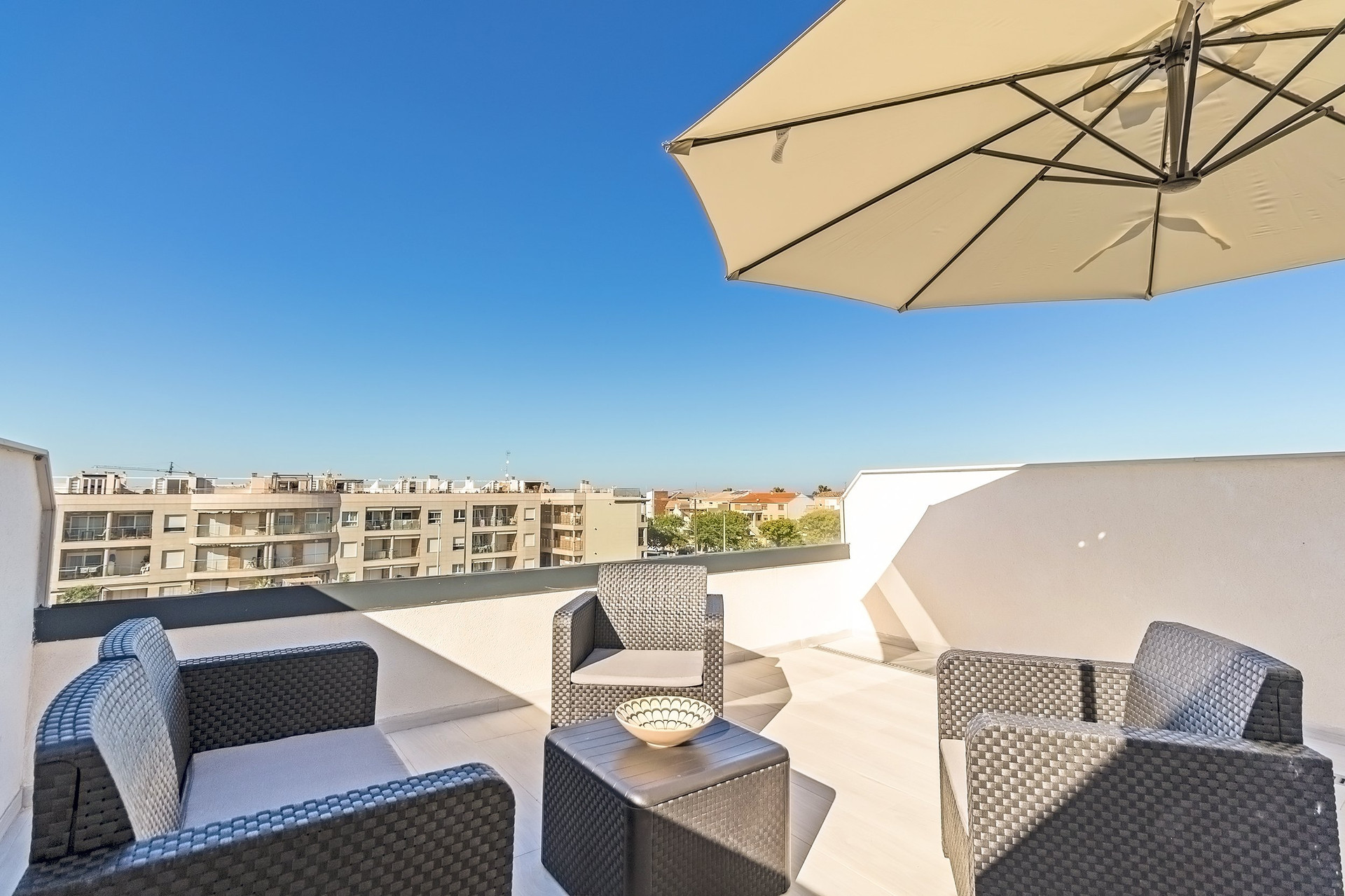 Rooftop terrace with sea view