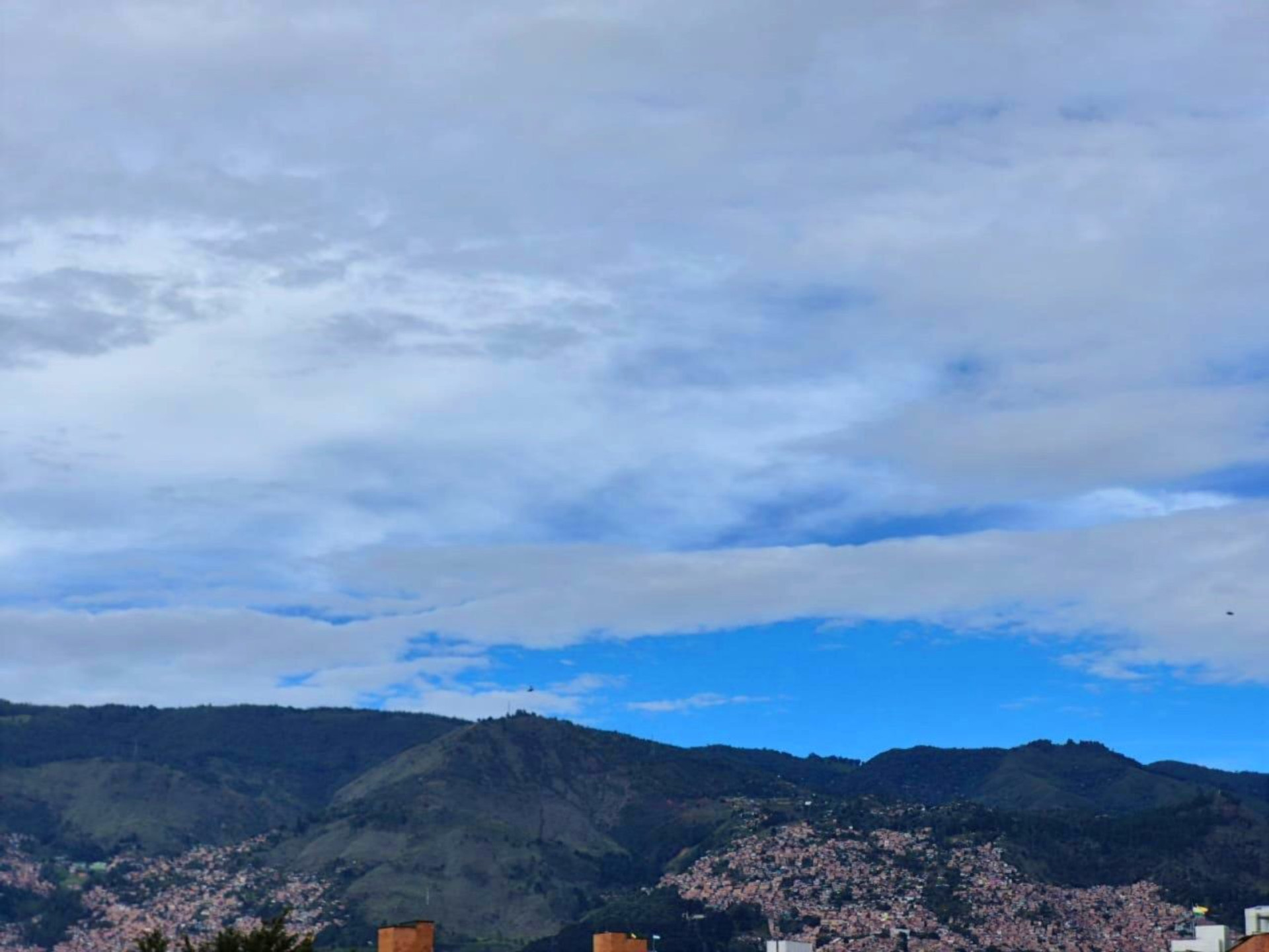 Mountain skyline panoramic view
