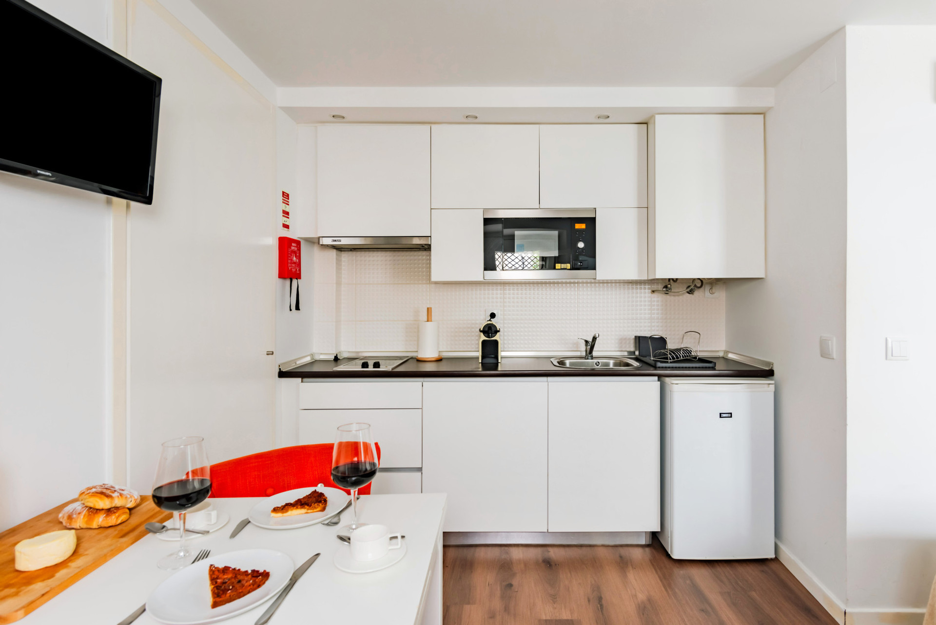 Kitchenette and dining area.