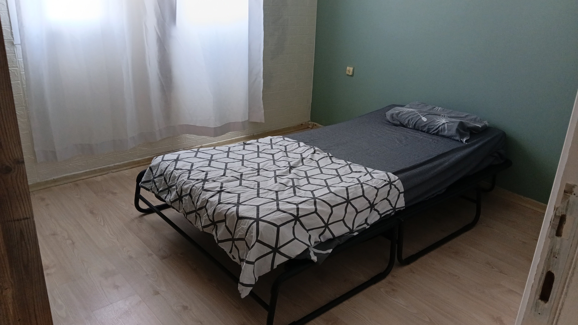 Single Ikea bed.