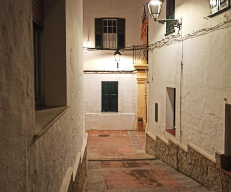 Patio and terrace in a typical Menorcan village