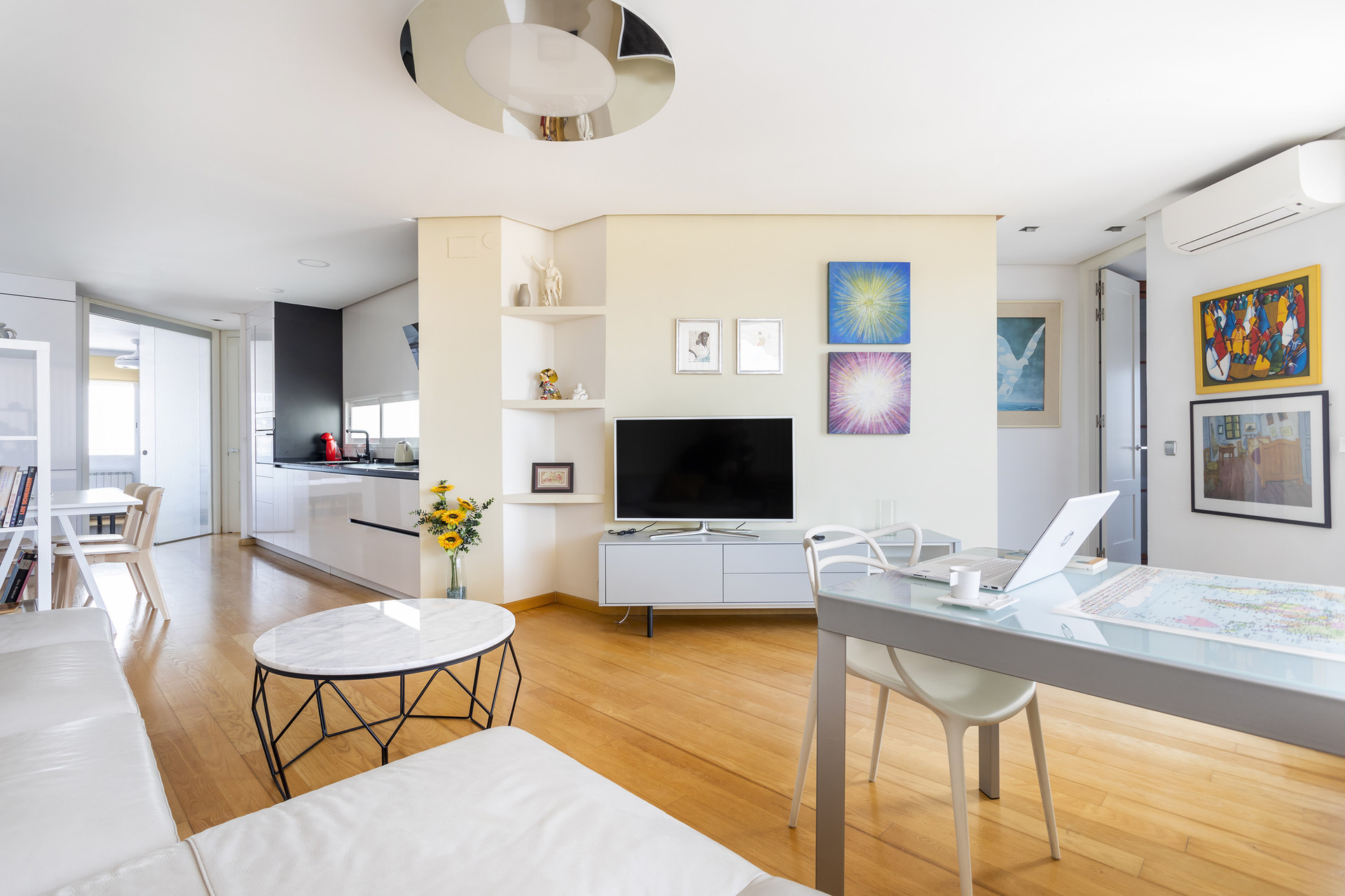 Spacious living area.