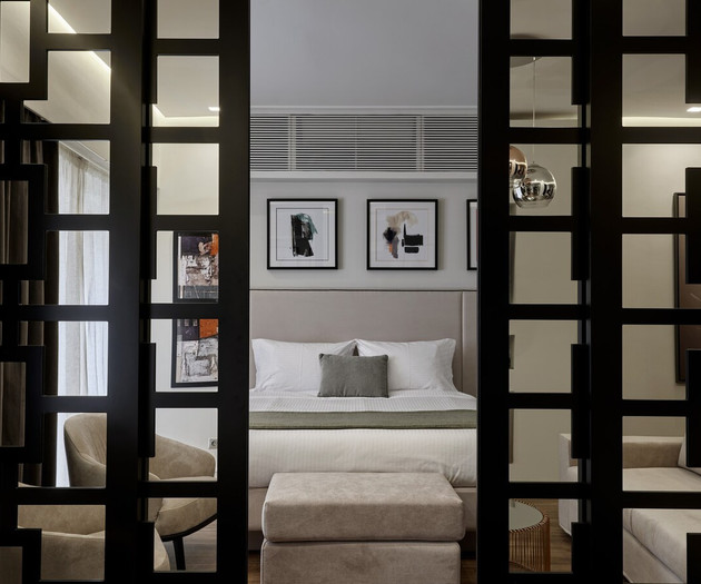 The first bedroom with an ensuite bathroom