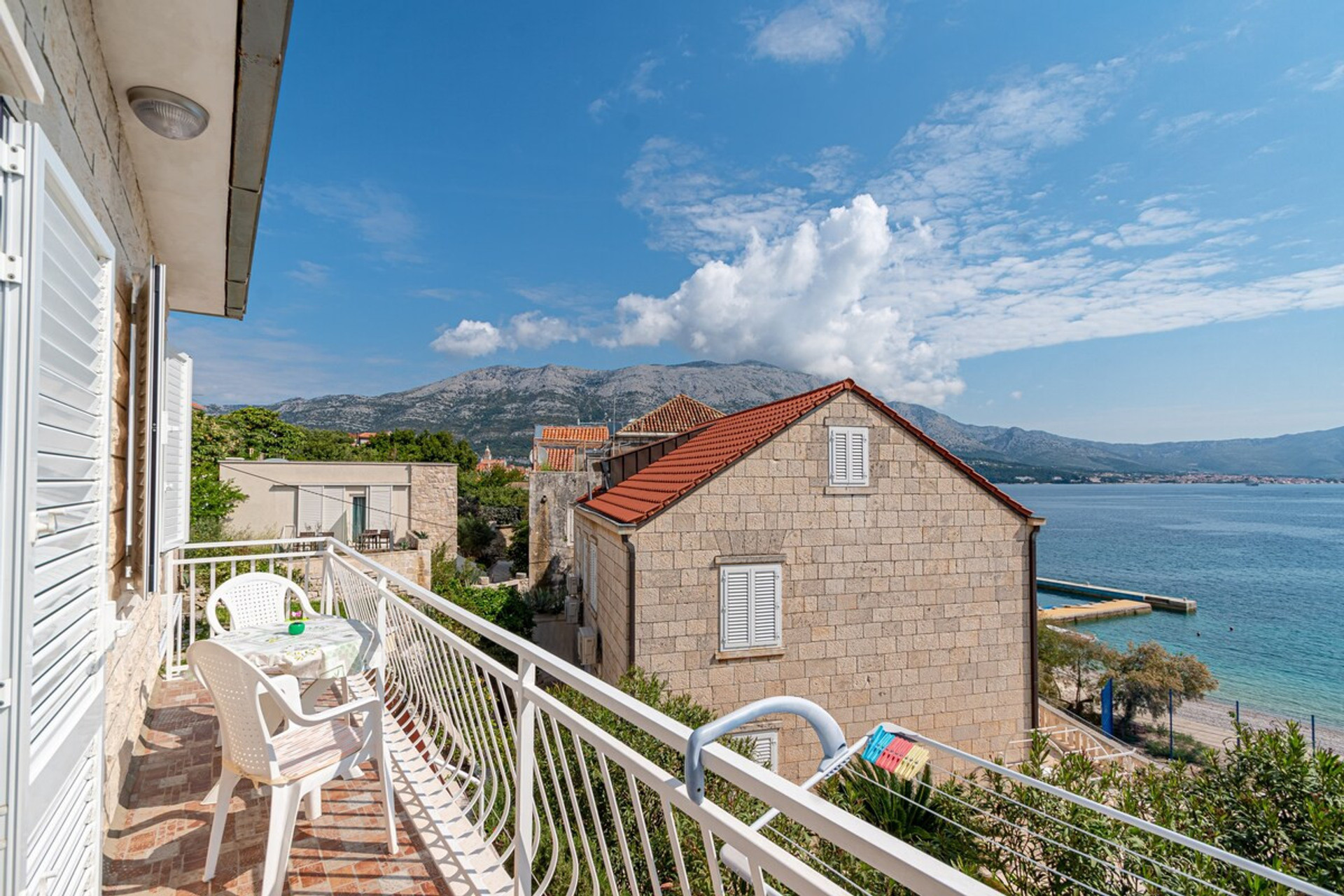 Balcony with sea view