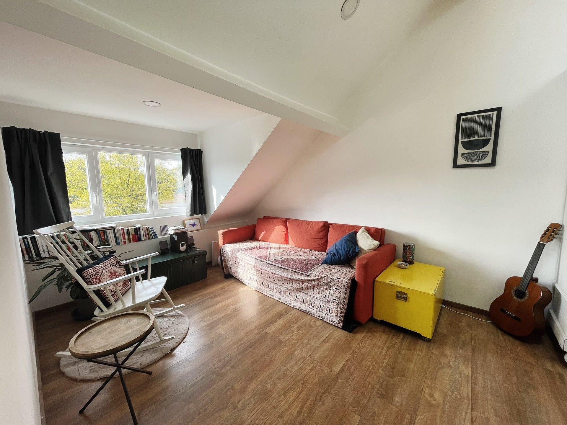 Cozy living room with sofa
