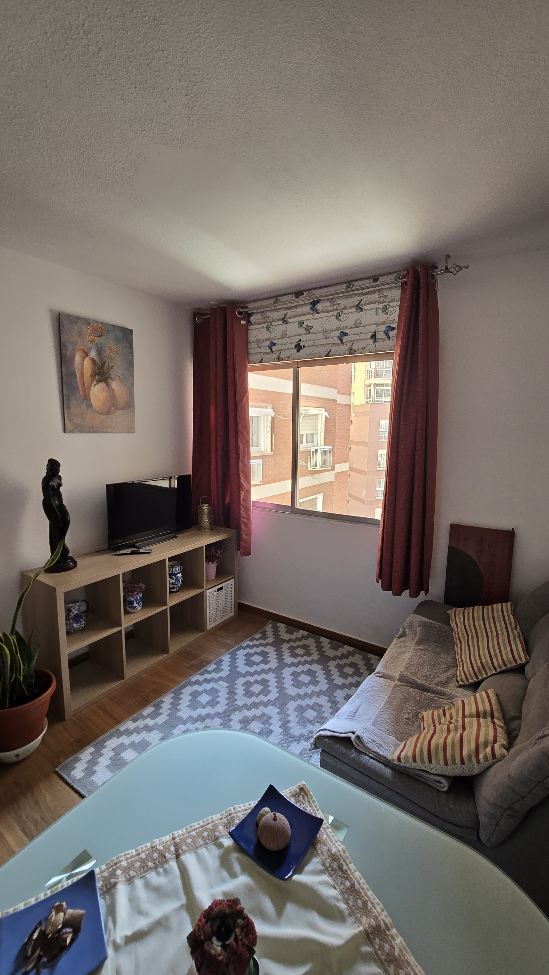 Living room with sofa and TV