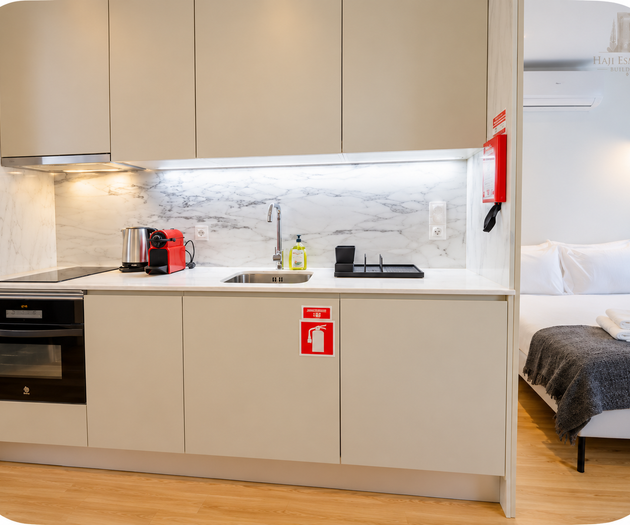 Kitchen counter and sink