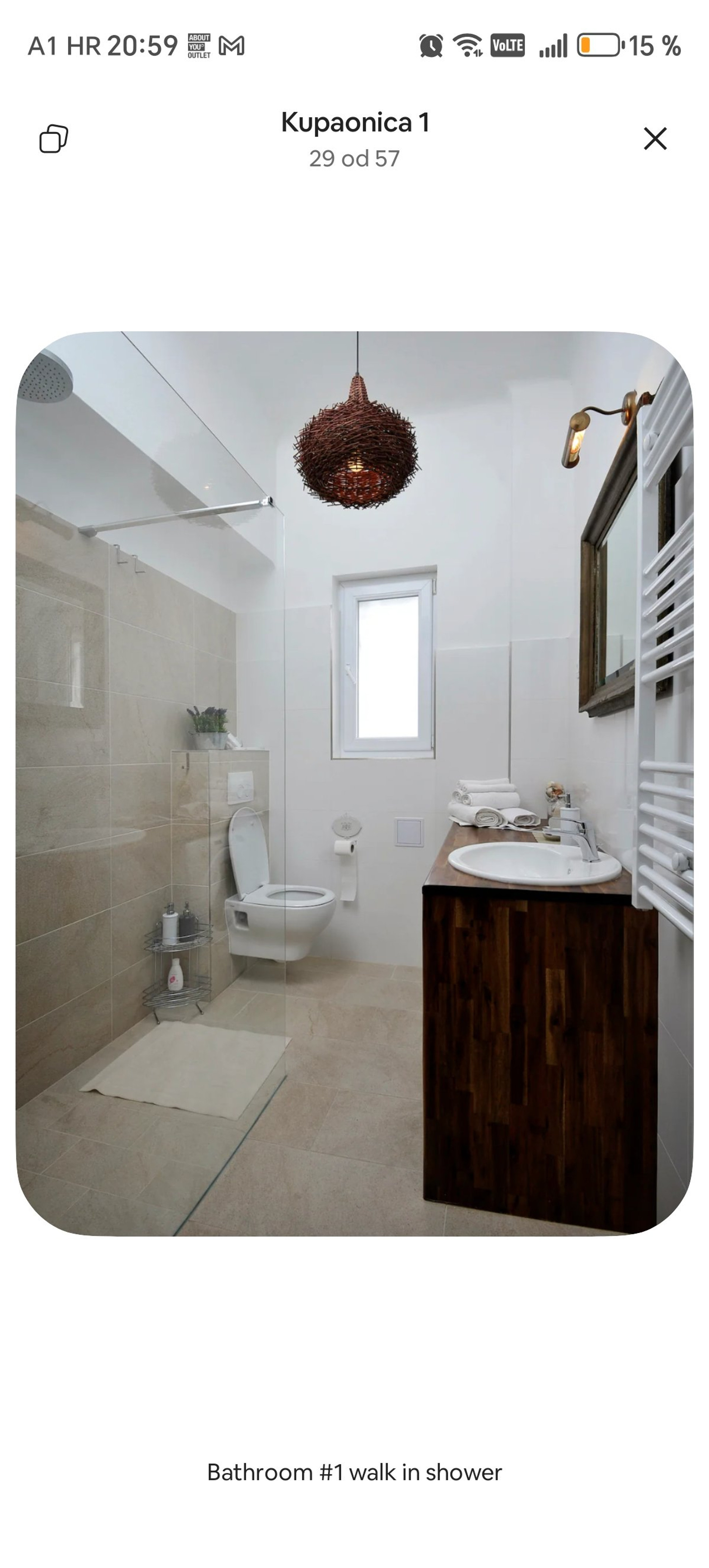 Bathroom with walk-in shower