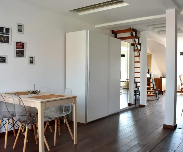 Rooftop terrace loft apartment, home cinema