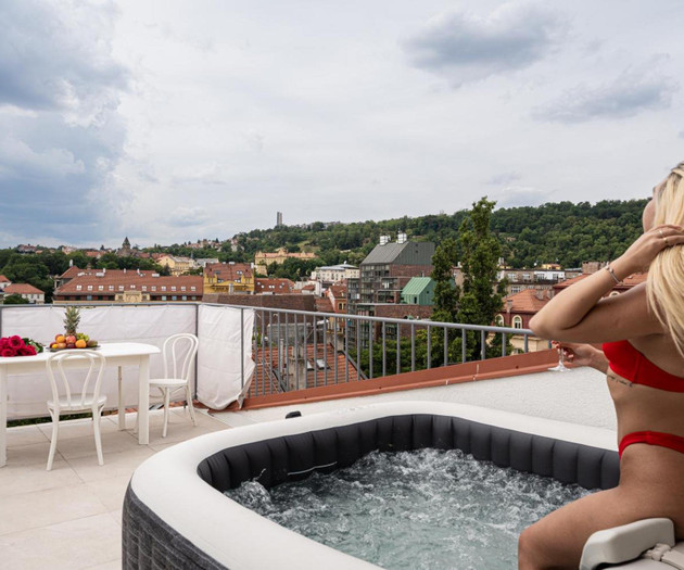Apartamento con jacuzzi y vistas al skyline