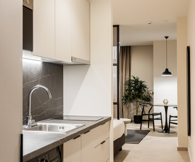 Modern Studio with Workspace
