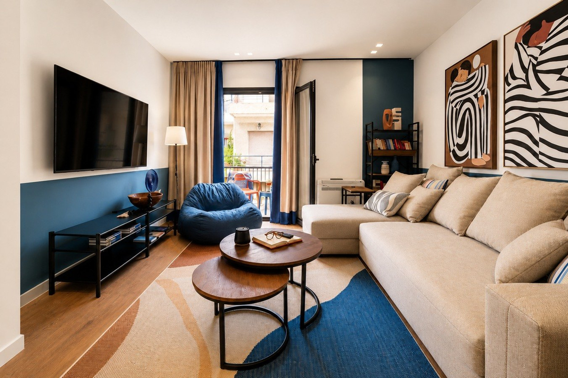 Living room with balcony access
