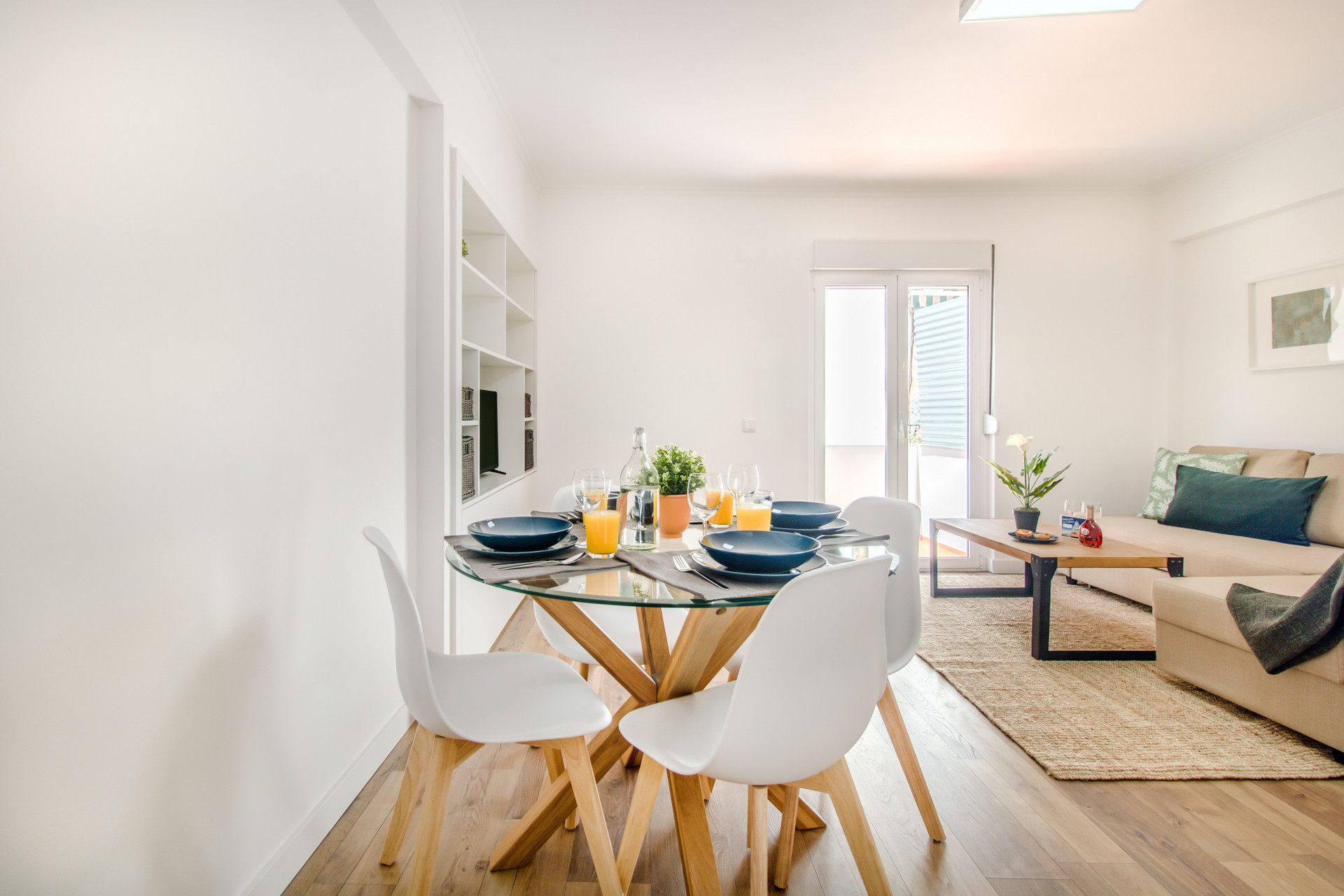 Living / Dining Room with Balcony