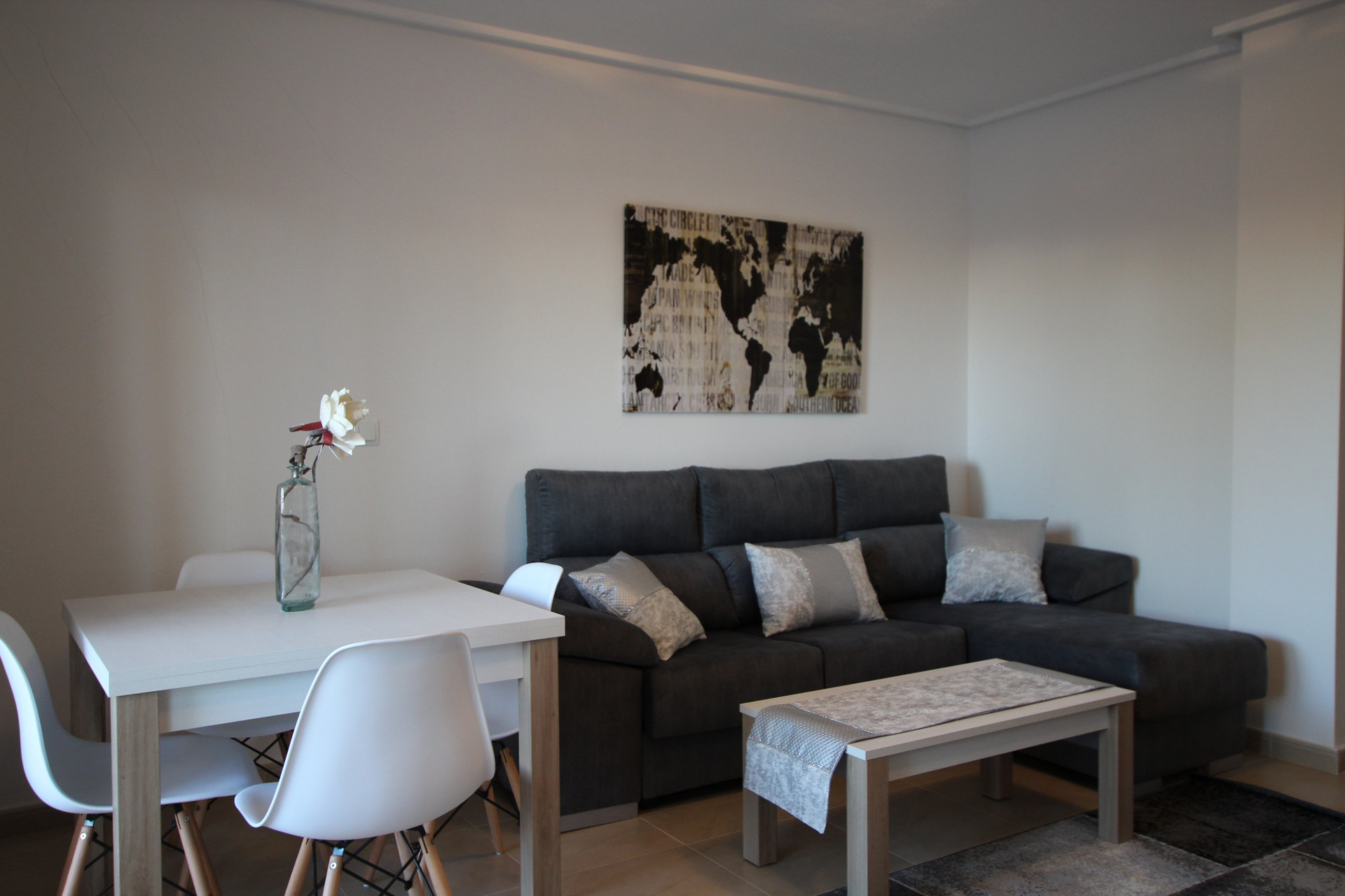 Living room with dining area