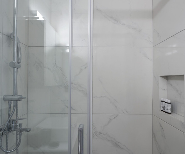The first's bathroom shower