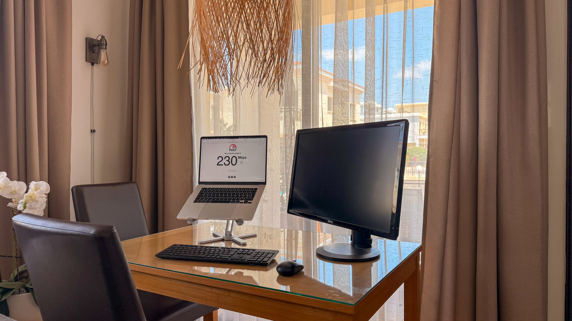 Home office workstation setup