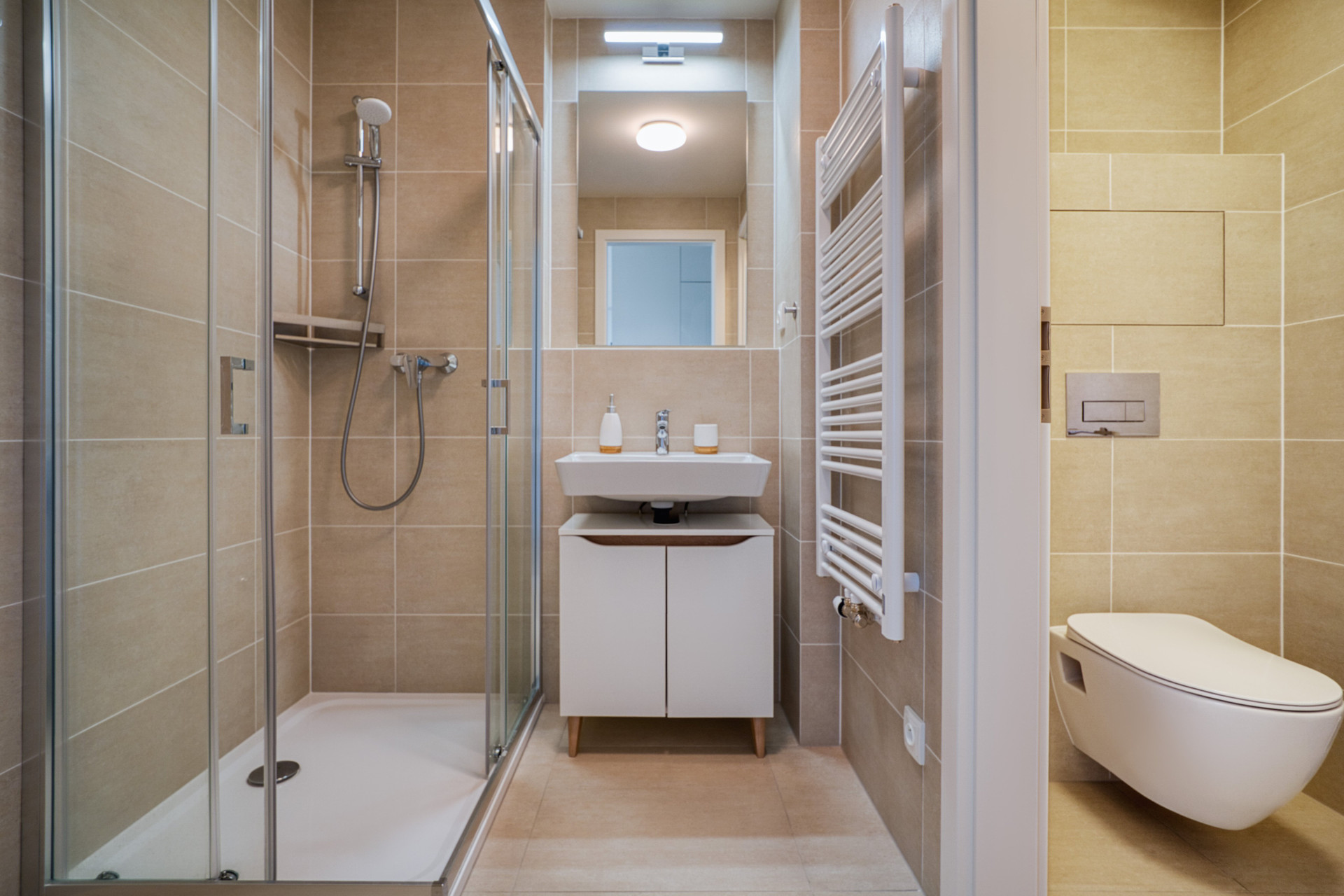 Bathroom with shower and toilet