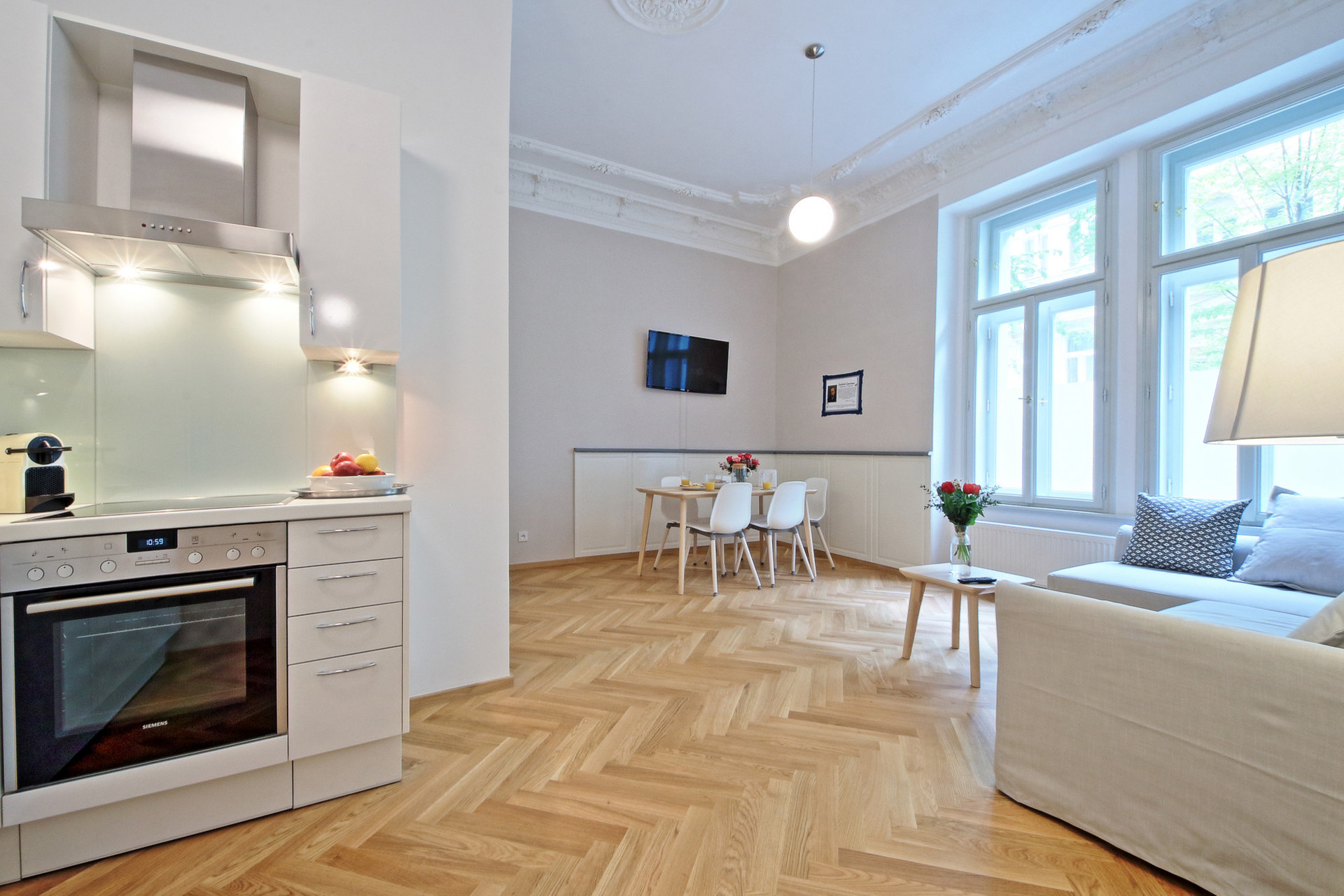 2nd room - living room with kitchenette 