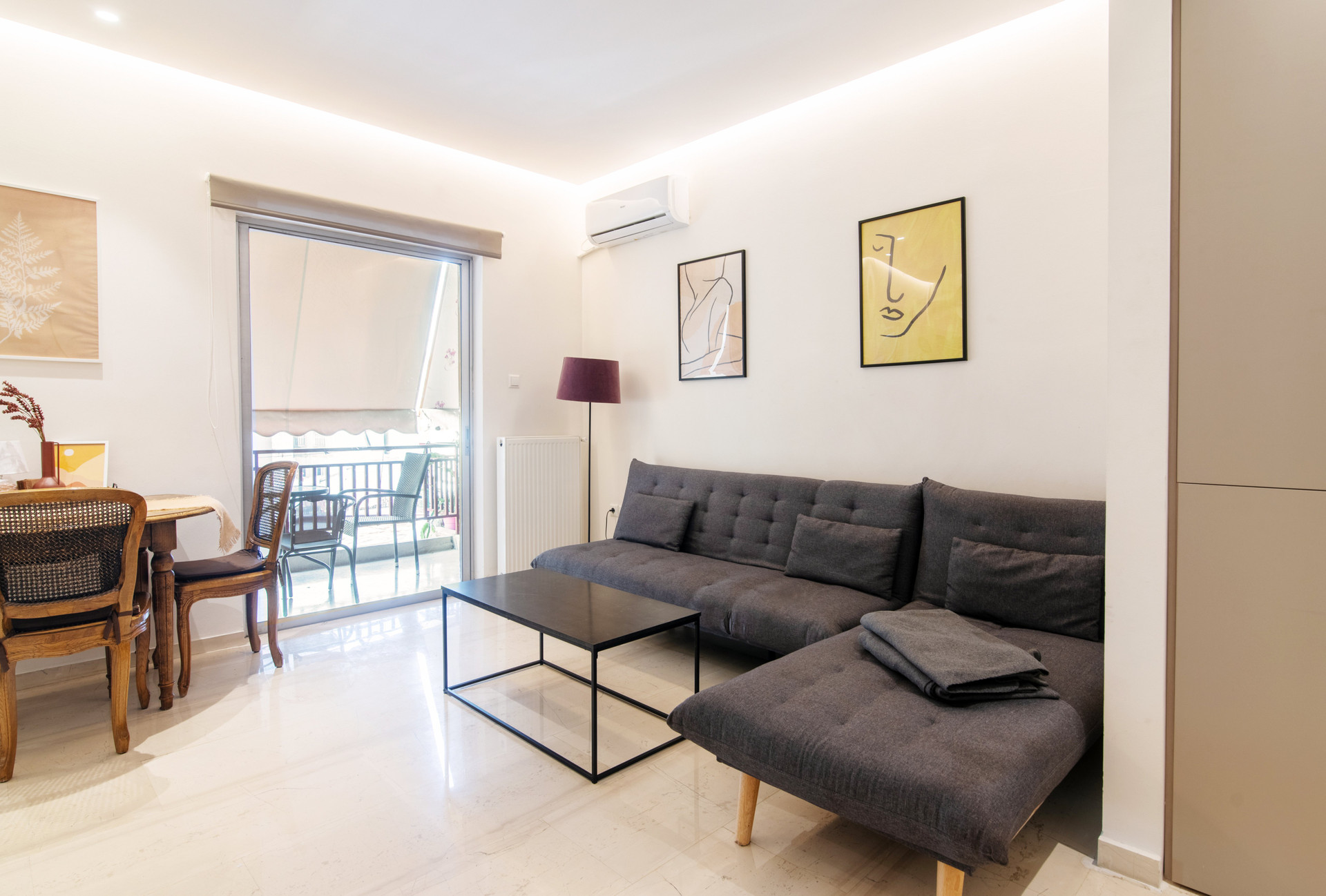 Living room with balcony access