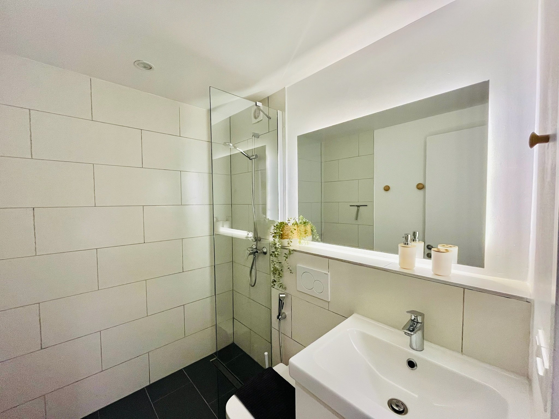 Bathroom with walk-in shower