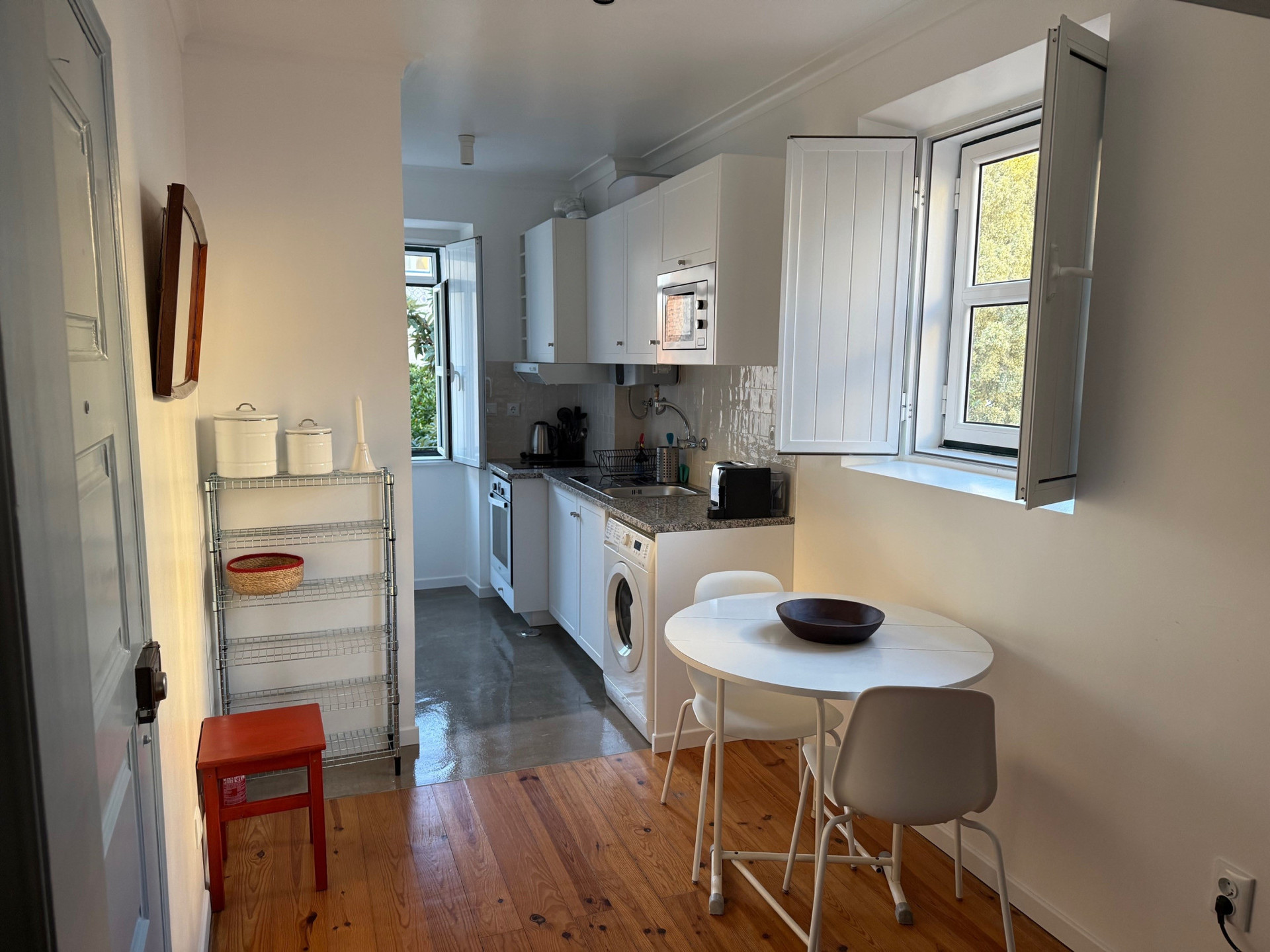 living room & kitchen