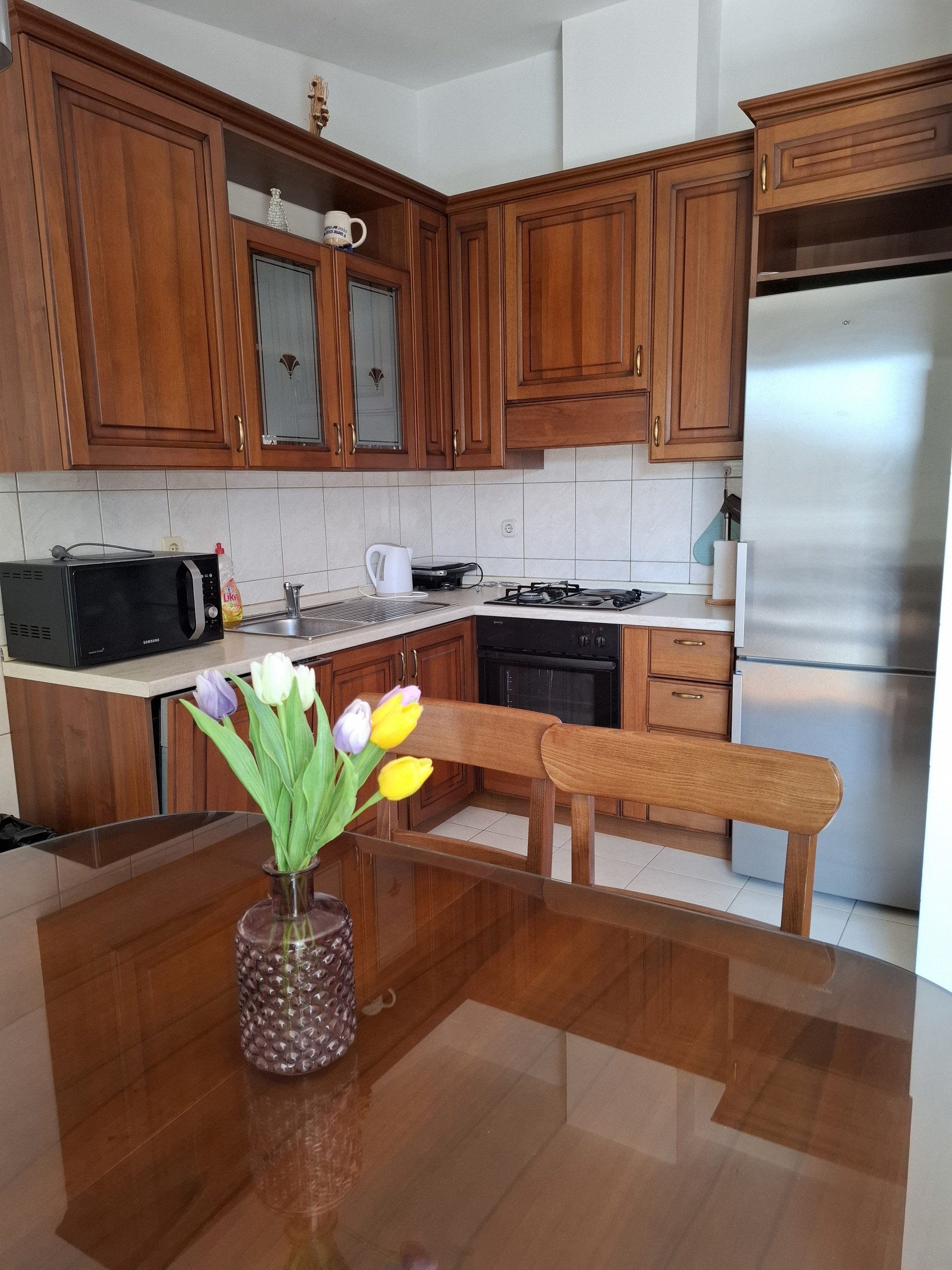 Wooden kitchen with cabinetry