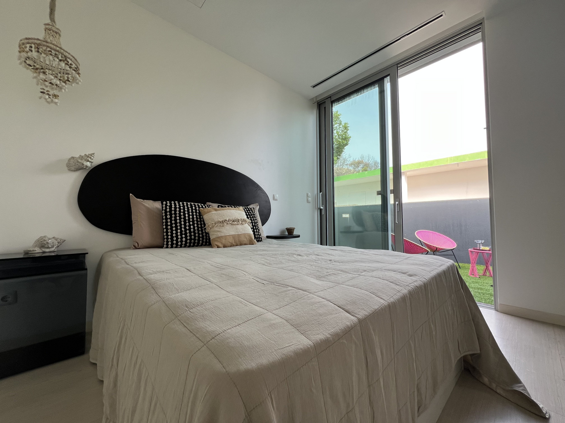 Master bedroom with terrace access