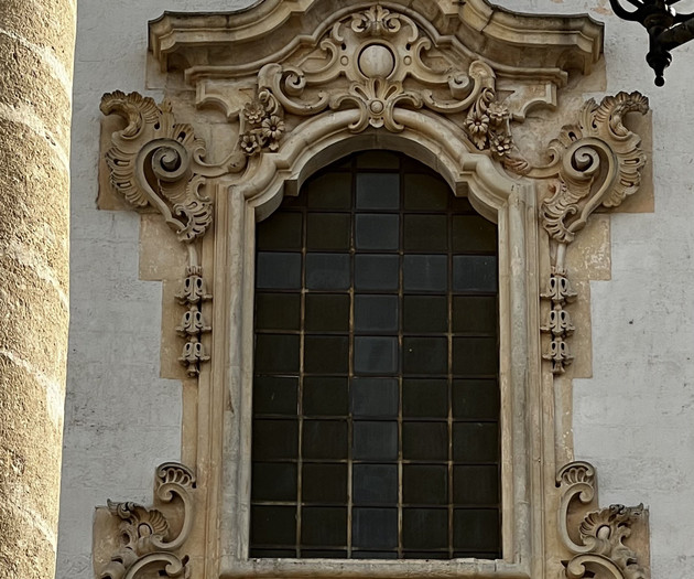 Ornate baroque window detail
